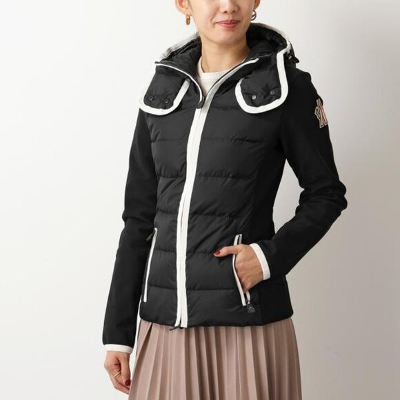 MONCLER GRENOBLE Hooded paneled twill and quilted stretch-shell down jacket - Picture 2 of 16